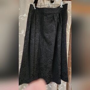 Eva Mendez Black Damask Skirt